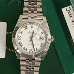 Rolex Datejust 126300 Silver Jubilee Bracelet with Silver Bezel 2023 Unworn