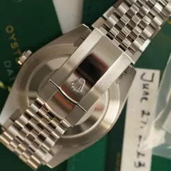 Rolex Datejust 126300 Silver Jubilee Bracelet with Silver Bezel 2023 Unworn