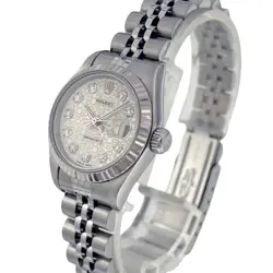 USED ROLEX Datejust Lady 69174G White Automatic Case: 26mm Watch #1407