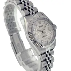 USED ROLEX Datejust Lady 69174G White Automatic Case: 26mm Watch #1407