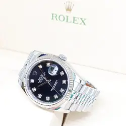 ROLEX 36MM BLACK DIAMONDS DATEJUST  116234 (AN SERIES)