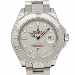 ROLEX YACHT-MASTER 16622 D RHODIUM PT AUTOMATIC MEN'S #U196