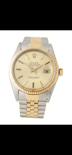 ROLEX DATEJUST 16013 GOLD AND STAINLESS JUBILEE BRACELET WITH GOLD BEZEL