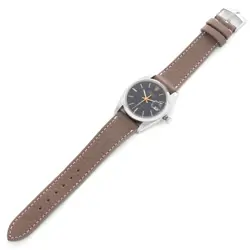 Rolex OysterDate Precision Black Dial Steel Vintage Mens Watch 6694