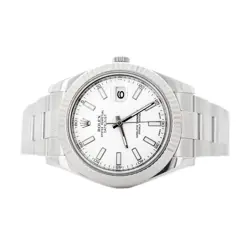 Rolex Datejust II Stainless Steel White Dial 116334 Oyster 41mm Full Set