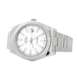 Rolex Datejust II Stainless Steel White Dial 116334 Oyster 41mm Full Set