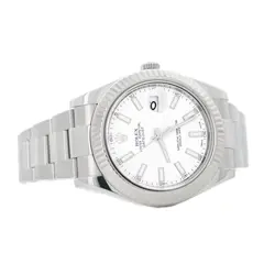 Rolex Datejust II Stainless Steel White Dial 116334 Oyster 41mm Full Set