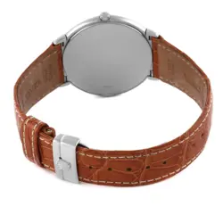 Rolex Cellini White Gold White Dial Brown Strap Mens Watch 6623