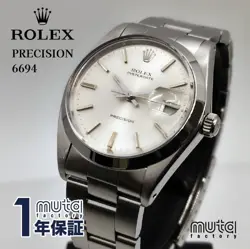 ROLEX PRECISION OYSTERDATE 1962 REF.6694 MANUAL WIND VINTAGE WATCH USED