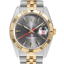 ROLEX TERNOGRAPH 116263 GRAY 5 ROW JUBILEE BRACELET F NUMBER SECOND HAND MENS
