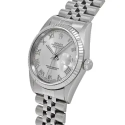 USED ROLEX Datejust 16234 Silver Case: 36×36mm Band: 20cm Men's Watch #972012