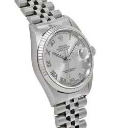 USED ROLEX Datejust 16234 Silver Case: 36×36mm Band: 20cm Men's Watch #972012