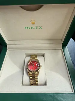 ROLEX DAY-DATE 228238 GOLD PRESIDENT BRACELET WITH