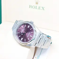 ROLEX 36MM PURPLE NDEXES DIAL OYSTER PERPETUAL REF: 116000 (2019)