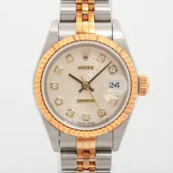 ROLEX DATEJUST 69173G SS×YG AT SILVER-HLICON-FACE