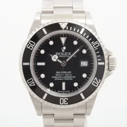 ROLEX SEA-DWELLER 16600 SS AT BLACK DIAL 2 EXTRA LINKS