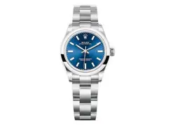 ROLEX OYSTER PERPETUAL 31MM 277200 OYSTERSTEEL BRIGHT BLUE DIAL UNWORN 2023