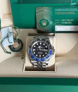 ROLEX GMT MASTER II BATMAN JUBILEE BRACELET 126710BLNR BOX & PAPERS 2022 MINT
