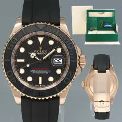 2020 NEW PAPERS ROLEX YACHT-MASTER 126655 EVEROSE 40MM OYSTERFLEX WATCH BOX
