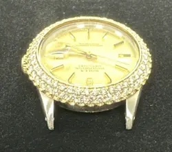 Rolex Datejust 36 16013 TWO TONE Gold Silver Jubilee Bracelet Diamond Gold Bezel