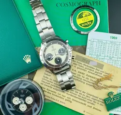 FULL SET ROLEX DAYTONA REF 6239 -- REFIN. PAUL NEWMAN DIAL + ORIGINAL DIAL!