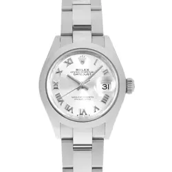 ROLEX DATEJUST 28 279160 SILVER ROMAN 3 ROW OYSTER BRACELET RANDOM NUMBER SE...