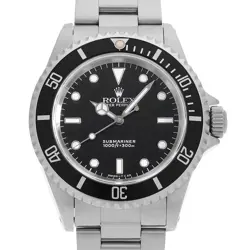 ROLEX SUBMARINER NO DATE 14060 BLACK ALL TRITIUM W NUMBER SECOND HAND MENS