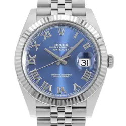 ROLEX DATEJUST 41 126334 BLUE ROMAN 5 ROW JUBILEE BRACELET RANDOM NUMBER SEC...