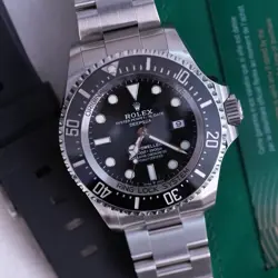 ROLEX SEA-DWELLER 126660 SILVER OYSTER BRACELET WITH BLACK BEZEL 2021 COMPLETE
