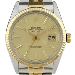 ROLEX DATEJUST 16013 YG AUTOMATIC MEN'S #BS143