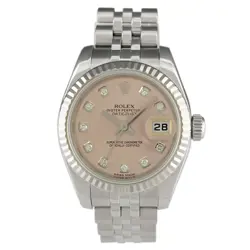 Rolex Datejust 179174G WG Diamond Automatic Pink Ladies #BS114