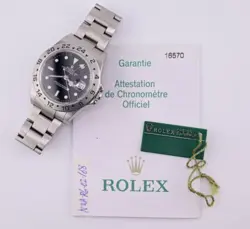 Full Set Rolex 16570 Explorer II With Box & Papers Amazing Condition