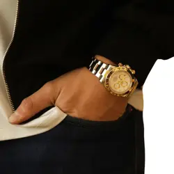 Rolex Daytona Men's Watch 116503 Stainless Steel 18k Gold Automatic Mfr 5Yr Wnty