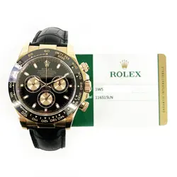 2016 ROLEX COSMOGRAPH DAYTONA 116515LN, 40MM, ROSE GOLD, BLACK DIAL, BOX & PA...