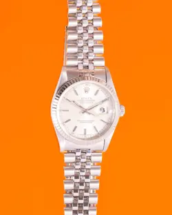 ROLEX DATEJUST 36MM 16220 SILVER DIAL ON JUBILEE