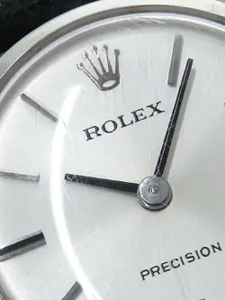 Vintage ROLEX Precision Ladies Watch Silver W/Box 2649 Auth/277