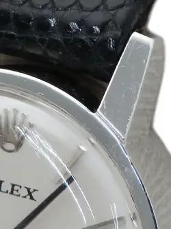 Vintage ROLEX Precision Ladies Watch Silver W/Box 2649 Auth/277