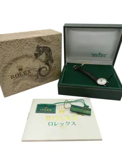 Vintage ROLEX Precision Ladies Watch Silver W/Box 2649 Auth/277