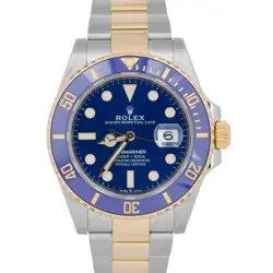 MINT NEW PAPERS ROLEX SUBMARINER DATE 41MM CERAMIC TWO-TONE GOLD 126613 LB BOX