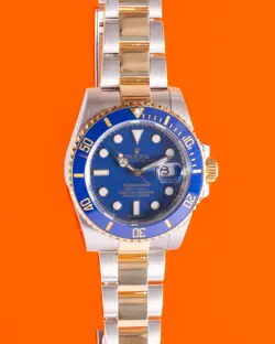 ROLEX SUBMARINER 116613LB 40MM FLAT BLUE BLUESY V SERIAL