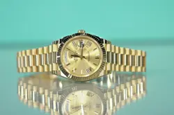 ROLEX DAYDATE YELLOW GOLD 40MM CHAMPAGNE ROMAN PRESIDENT WATCH ONLY 228238