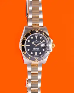 ROLEX GMT-MASTER II TWO TONE JUBILEE / BLACK DIAL Y SERIAL