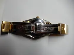 Men's Rolex Watch, gold, medium size, aftermarket gold band with some wear