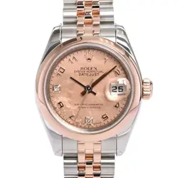 USED ROLEX DATEJUST 179161N2BR PINK CASE: 26MM BAND: 16CM LADIES WATCH #11010
