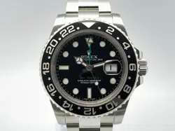 USED ROLEX GMT MASTER II 116710LN BLACK CASE: 40.0MM MEN'S WATCH #121410