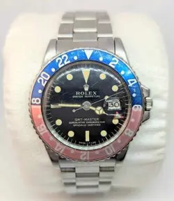 ROLEX GMT-MASTER PEPSI BEZEL REF WORN BY MILITARY VETERN WHILE SERVI (EZS000539)