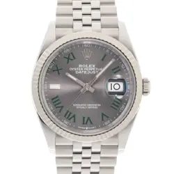 ROLEX DATEJUST 36 126234 SLATE ROMAN JUBILEE WARRANTY 2022 BOX/PAPER