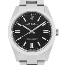 ROLEX OYSTER PERPETUAL 41 124300 BLACK RANDOM NUMBER SECOND HAND MENS