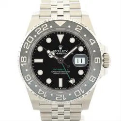 ROLEX GMT MASTER II 126710GRNR SS AT BLACK DIAL JUBILEE BRACELET 1 EXTRA LINK