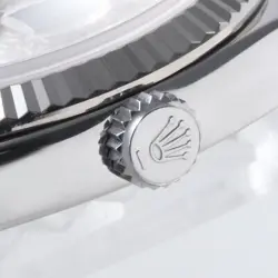 ROLEX DATEJUST 10P DIAMOND 116234G SILVER CARVING COMPUTER 5 ROW JUBILEE BRA...
